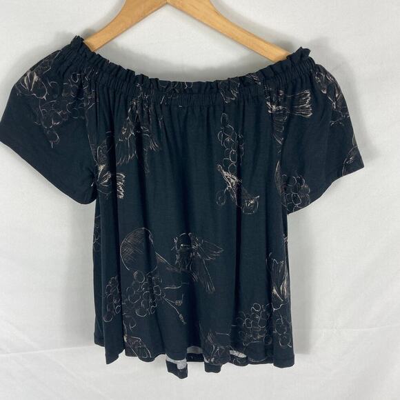 Aritzia Wilfred Off Shoulder Floral Print Blouse Size XXS - Picture 5 of 5